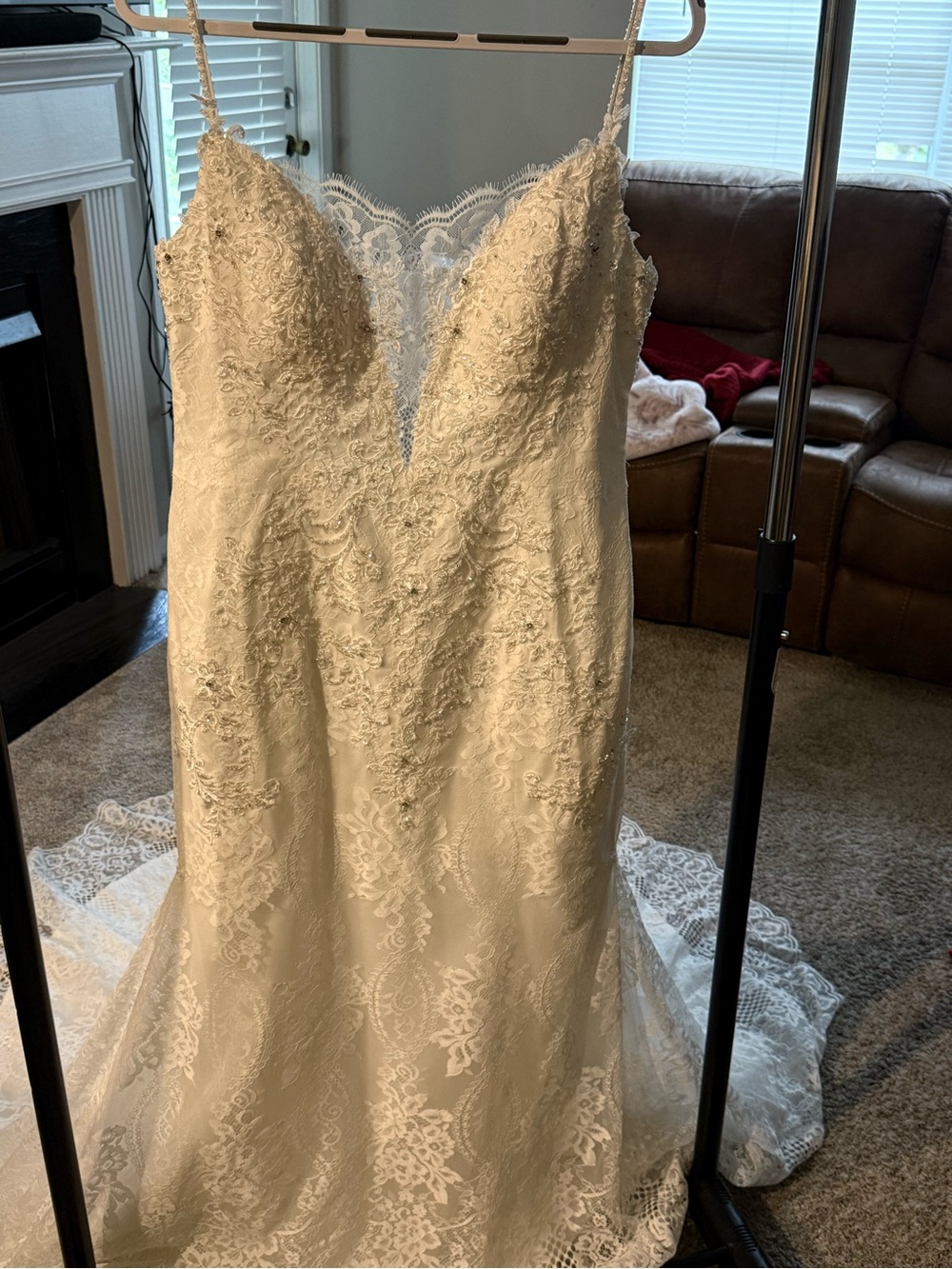 Maggie Sottero Cream Lace Accent Fabric Panel